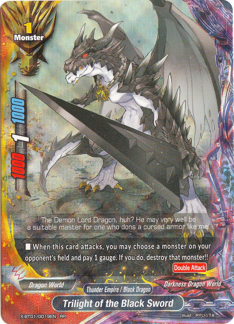 Image for Trilight of the Black Sword (The Dark Lord's Rebirth!) (X-BT01/0019EN) - Future Card BuddyFight
