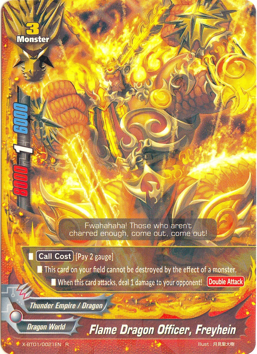 Image for Flame Dragon Officer, Freyhein (The Dark Lord's Rebirth!) (X-BT01/0021EN) - Future Card BuddyFight