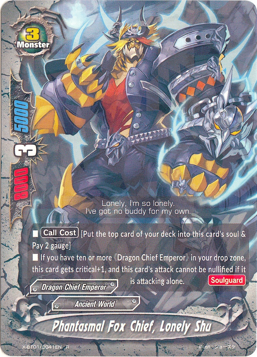 Image for Phantasmal Fox Chief, Lonely Shu (The Dark Lord's Rebirth!) (X-BT01/0041EN) - Future Card BuddyFight