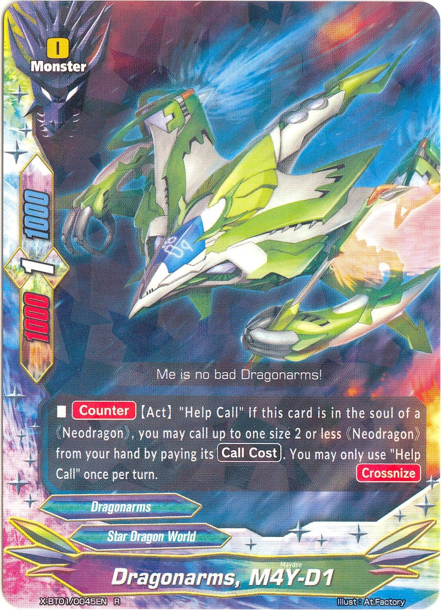 Image for Dragonarms, M4Y-D1 (The Dark Lord's Rebirth!) (X-BT01/0045EN) - Future Card BuddyFight