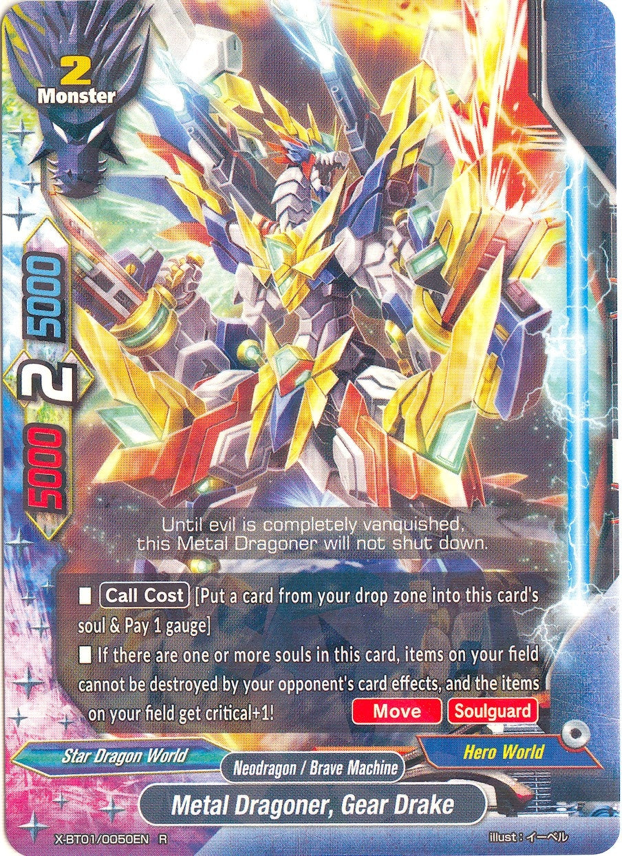 Image for Metal Dragoner, Gear Drake (The Dark Lord's Rebirth!) (X-BT01/0050EN) - Future Card BuddyFight