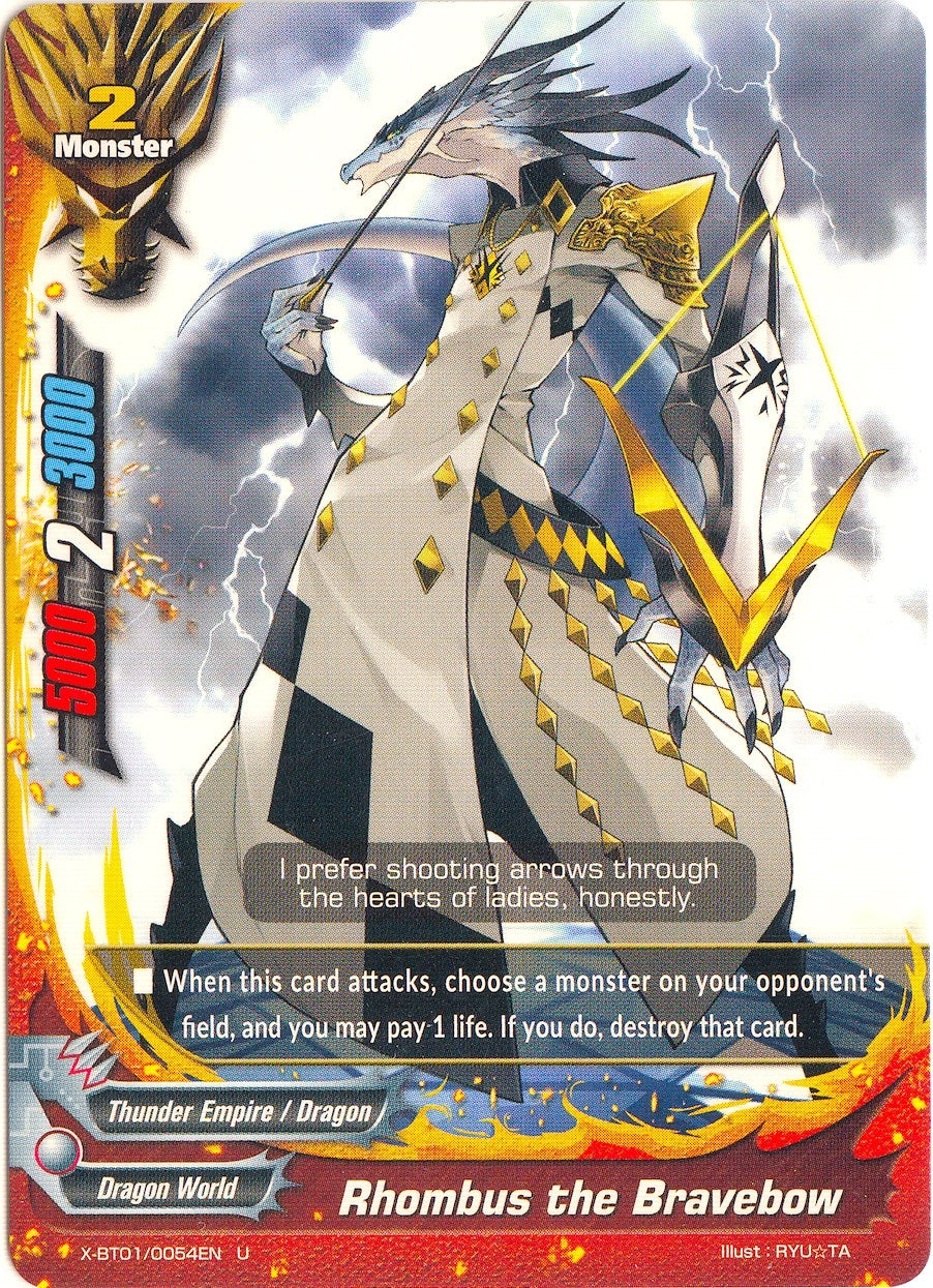 Image for Rhombus the Bravebow (The Dark Lord's Rebirth!) (X-BT01/0054EN) - Future Card BuddyFight