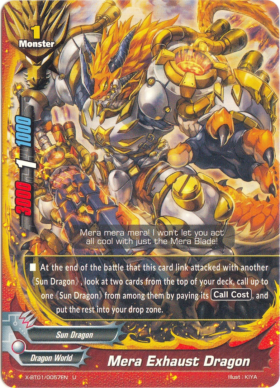 Image for Mera Exhaust Dragon (The Dark Lord's Rebirth!) (X-BT01/0057EN) - Future Card BuddyFight