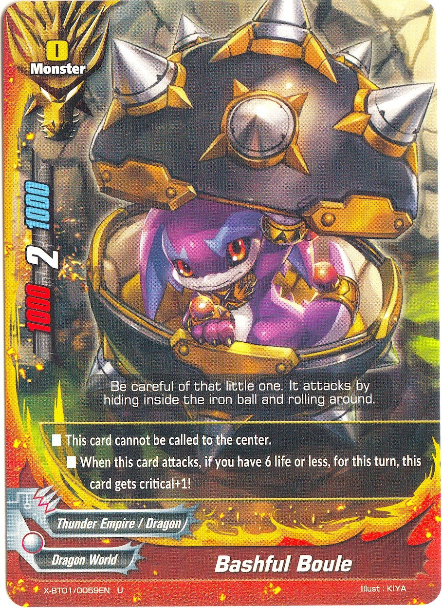 Image for Bashful Boule (The Dark Lord's Rebirth!) (X-BT01/0059EN) - Future Card BuddyFight
