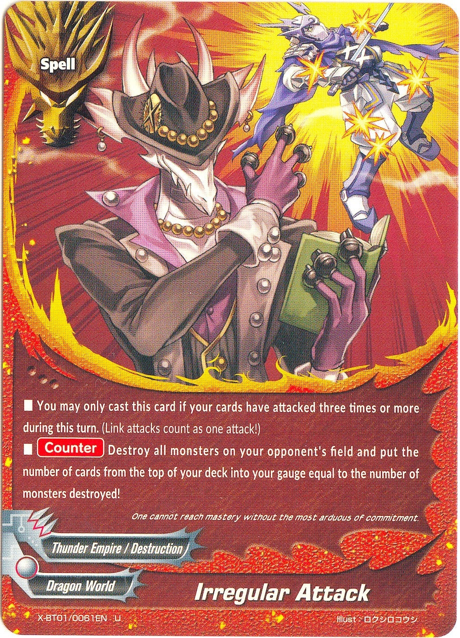 Image for Irregular Attack (The Dark Lord's Rebirth!) (X-BT01/0061EN) - Future Card BuddyFight