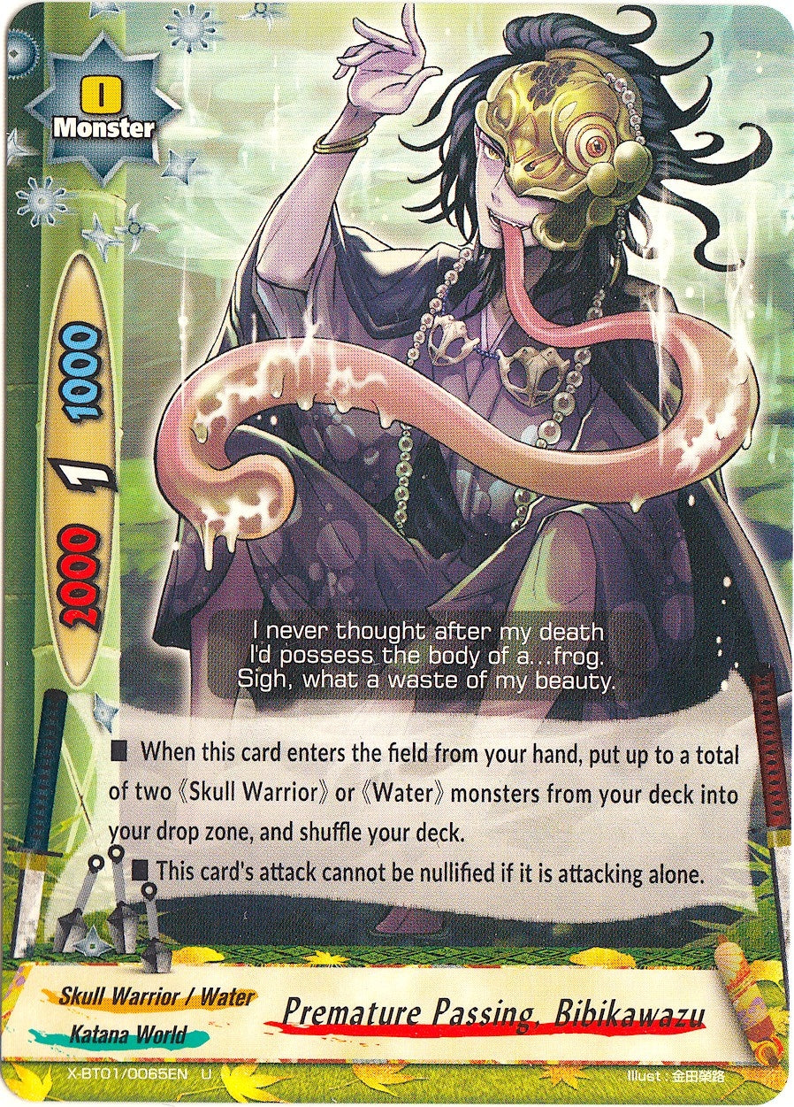 Image for Premature Passing, Bibikawazu (The Dark Lord's Rebirth!) (X-BT01/0065EN) - Future Card BuddyFight