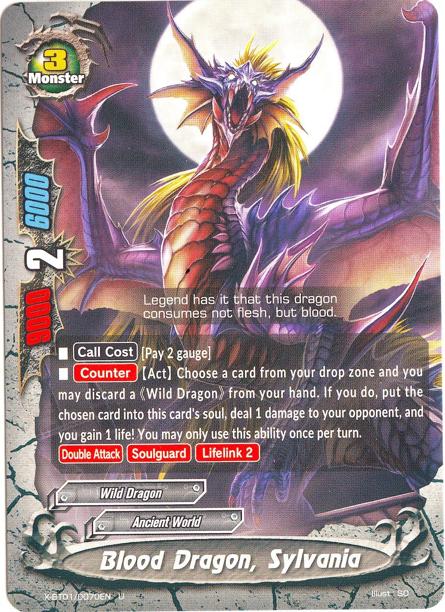 Image for Blood Dragon, Sylvania (The Dark Lord's Rebirth!) (X-BT01/0070EN) - Future Card BuddyFight