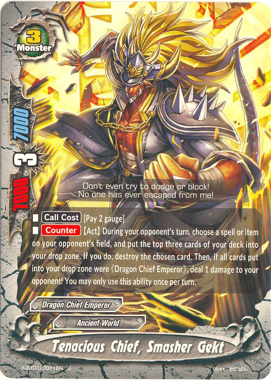 Image for Tenacious Chief, Smasher Gekt (The Dark Lord's Rebirth!) (X-BT01/0071EN) - Future Card BuddyFight
