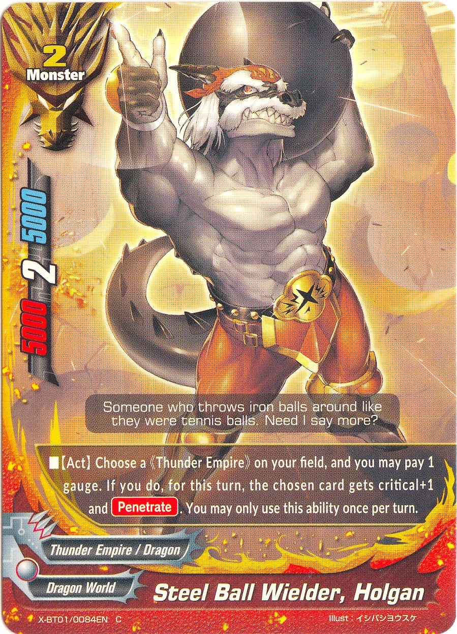 Image for Steel Ball Wielder, Holgan (The Dark Lord's Rebirth!) (X-BT01/0084EN) - Future Card BuddyFight