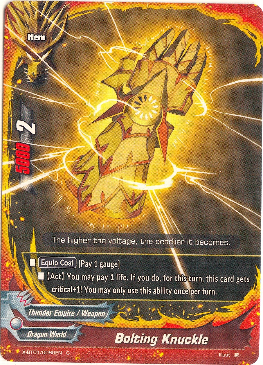 Image for Bolting Knuckle (The Dark Lord's Rebirth!) (X-BT01/0089EN) - Future Card BuddyFight