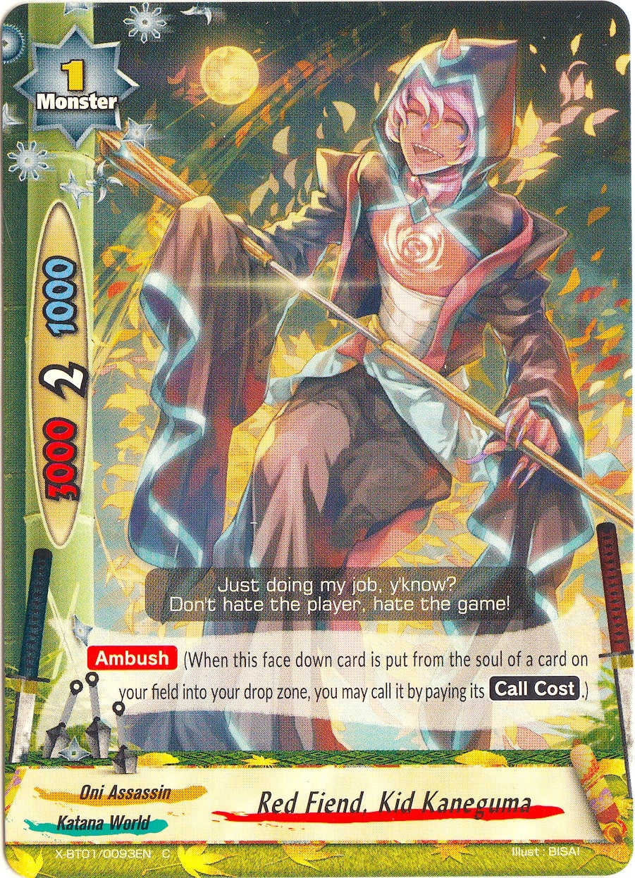 Image for Red Fiend, Kid Kaneguma (The Dark Lord's Rebirth!) (X-BT01/0093EN) - Future Card BuddyFight