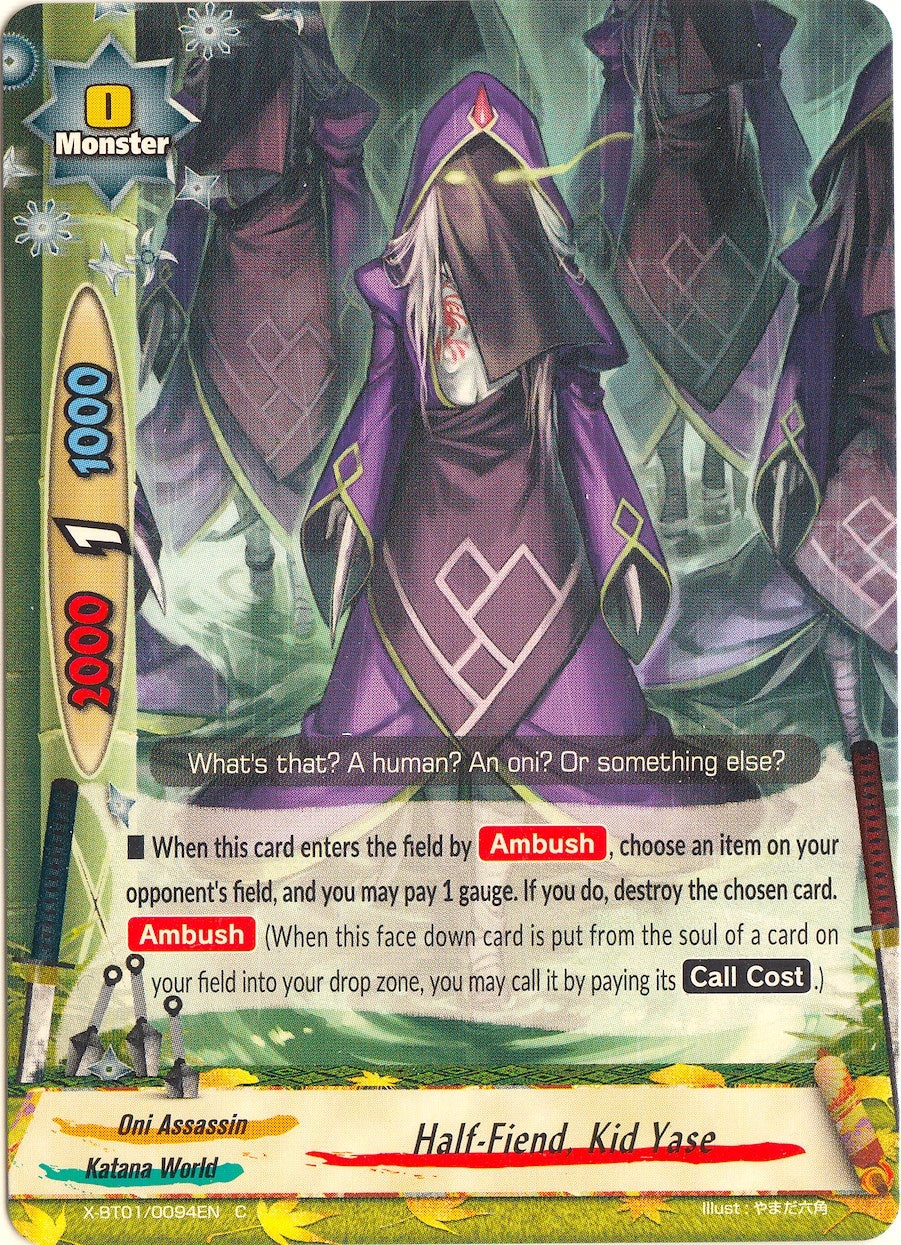 Image for Half-Fiend, Kid Yase (The Dark Lord's Rebirth!) (X-BT01/0094EN) - Future Card BuddyFight