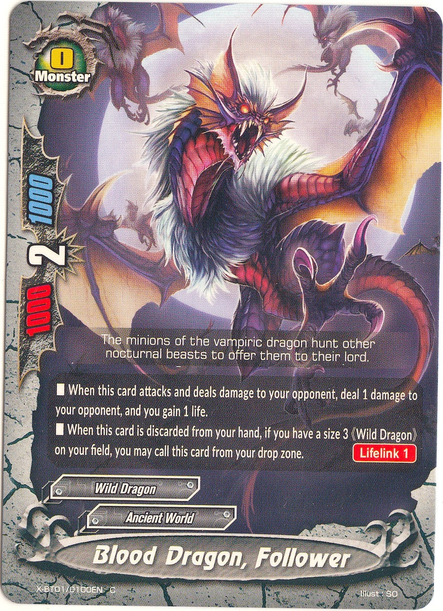 Image for Blood Dragon, Follower (The Dark Lord's Rebirth!) (X-BT01/0100EN) - Future Card BuddyFight