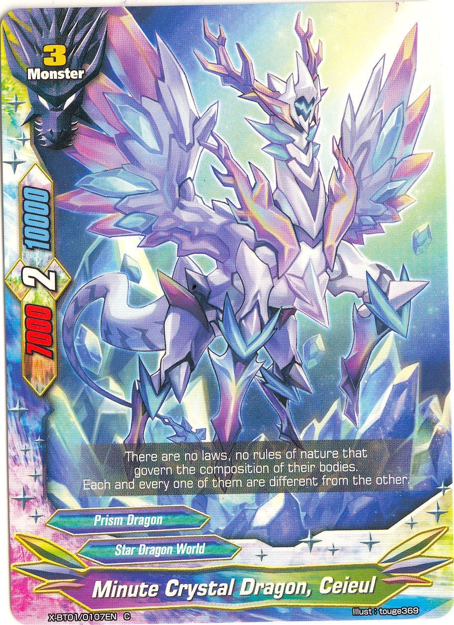 Image for Minute Crystal Dragon, Ceieul (The Dark Lord's Rebirth!) (X-BT01/0107EN) - Future Card BuddyFight