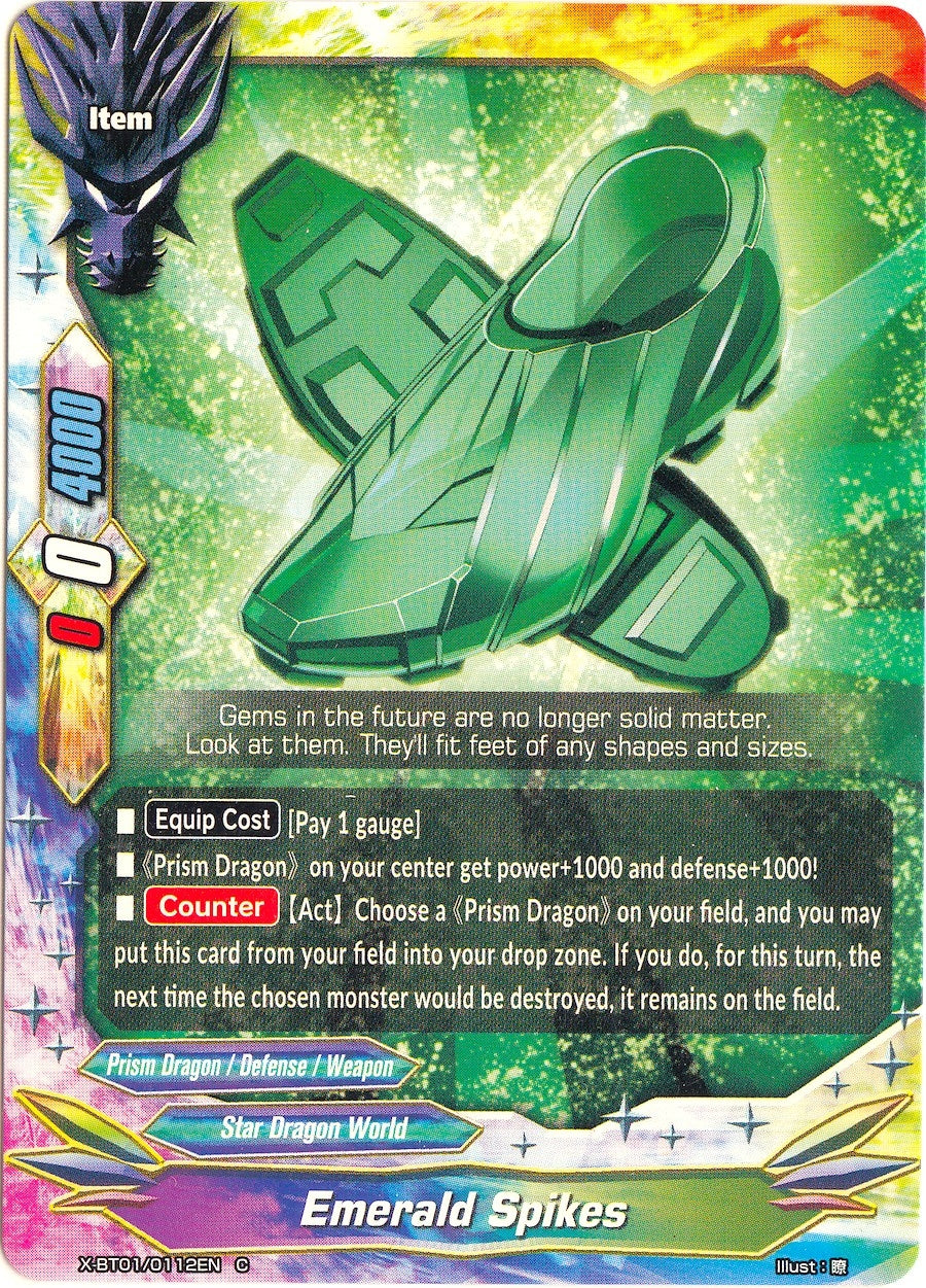 Image for Emerald Spikes (The Dark Lord's Rebirth!) (X-BT01/0112EN) - Future Card BuddyFight