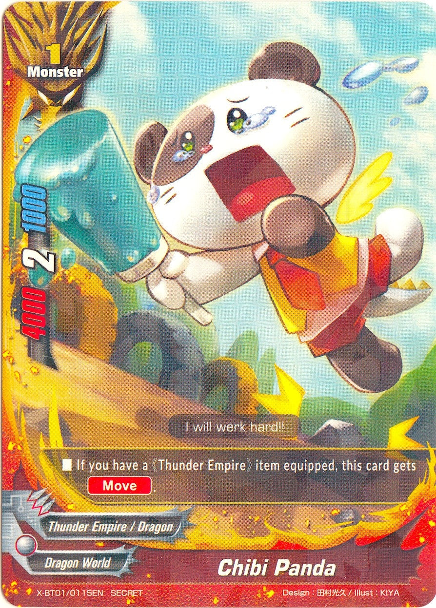 Image for Chibi Panda (The Dark Lord's Rebirth!) (X-BT01/0115EN) - Future Card BuddyFight