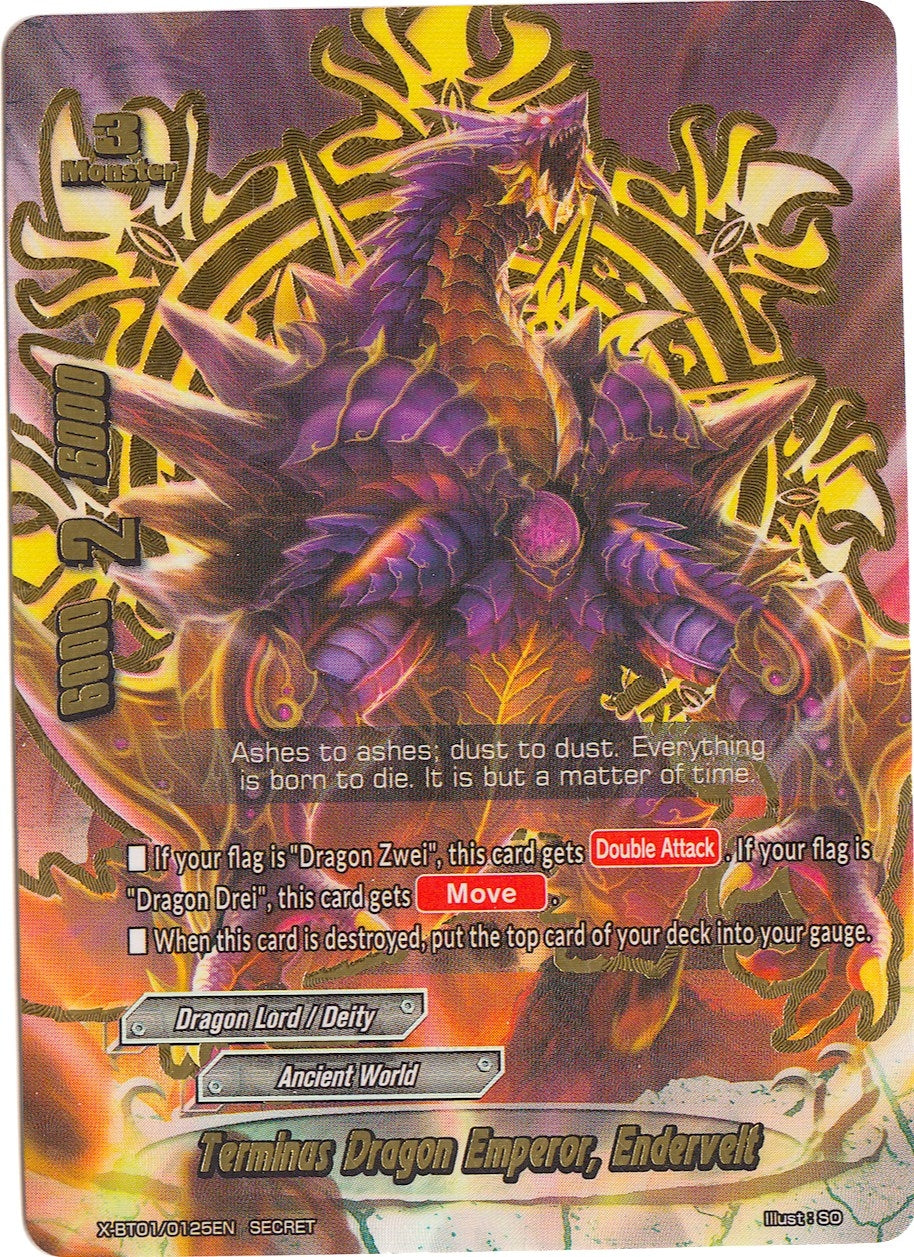 Image for Terminus Dragon Emperor, Endervelt (The Dark Lord's Rebirth!) (X-BT01/0125EN) - Future Card BuddyFight