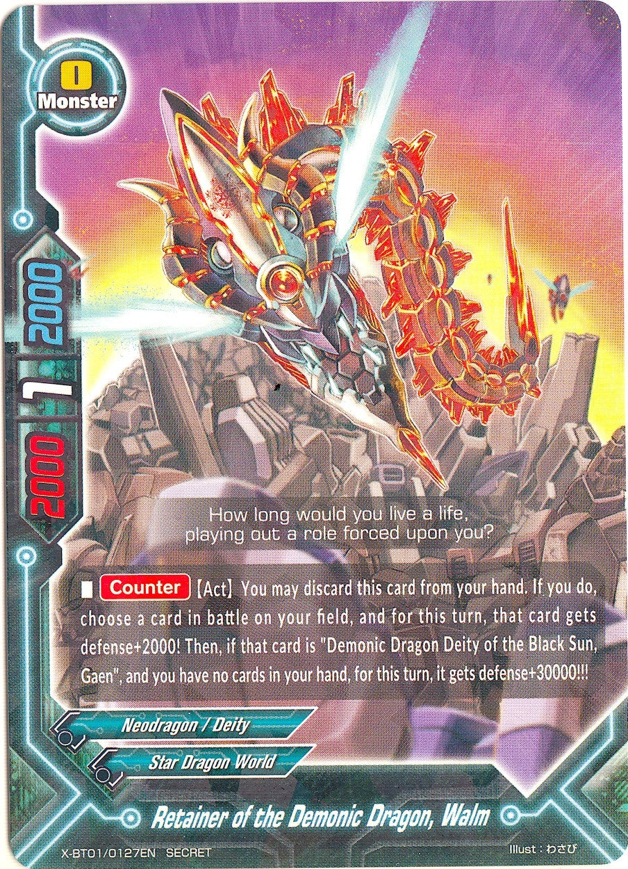 Image for Retainer of the Demonic Dragon, Walm (The Dark Lord's Rebirth!) (X-BT01/0127EN) - Future Card BuddyFight