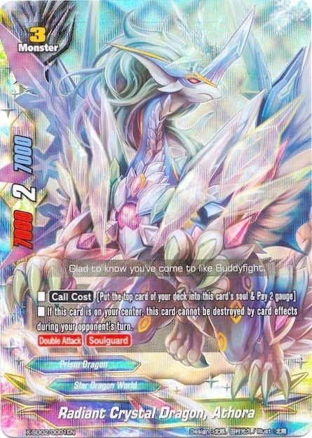 Image for Radiant Crystal Dragon, Athora (RRR) (X-SD02: Dragon Fielder) (X-SD02/0001EN) - Future Card BuddyFight