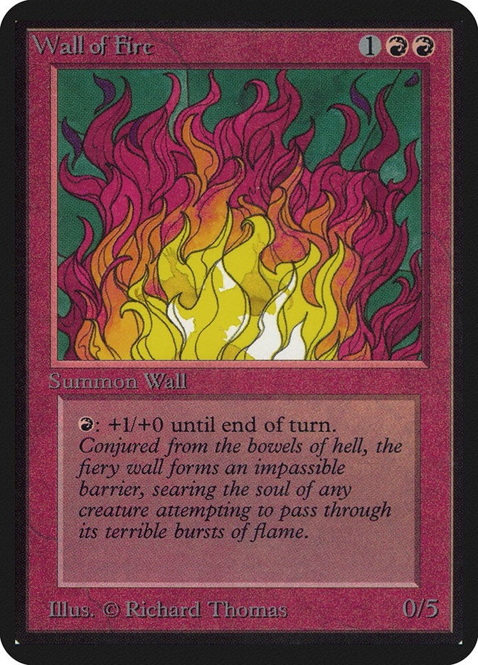 Image for Wall of Fire (Alpha Edition) - Magic: The Gathering