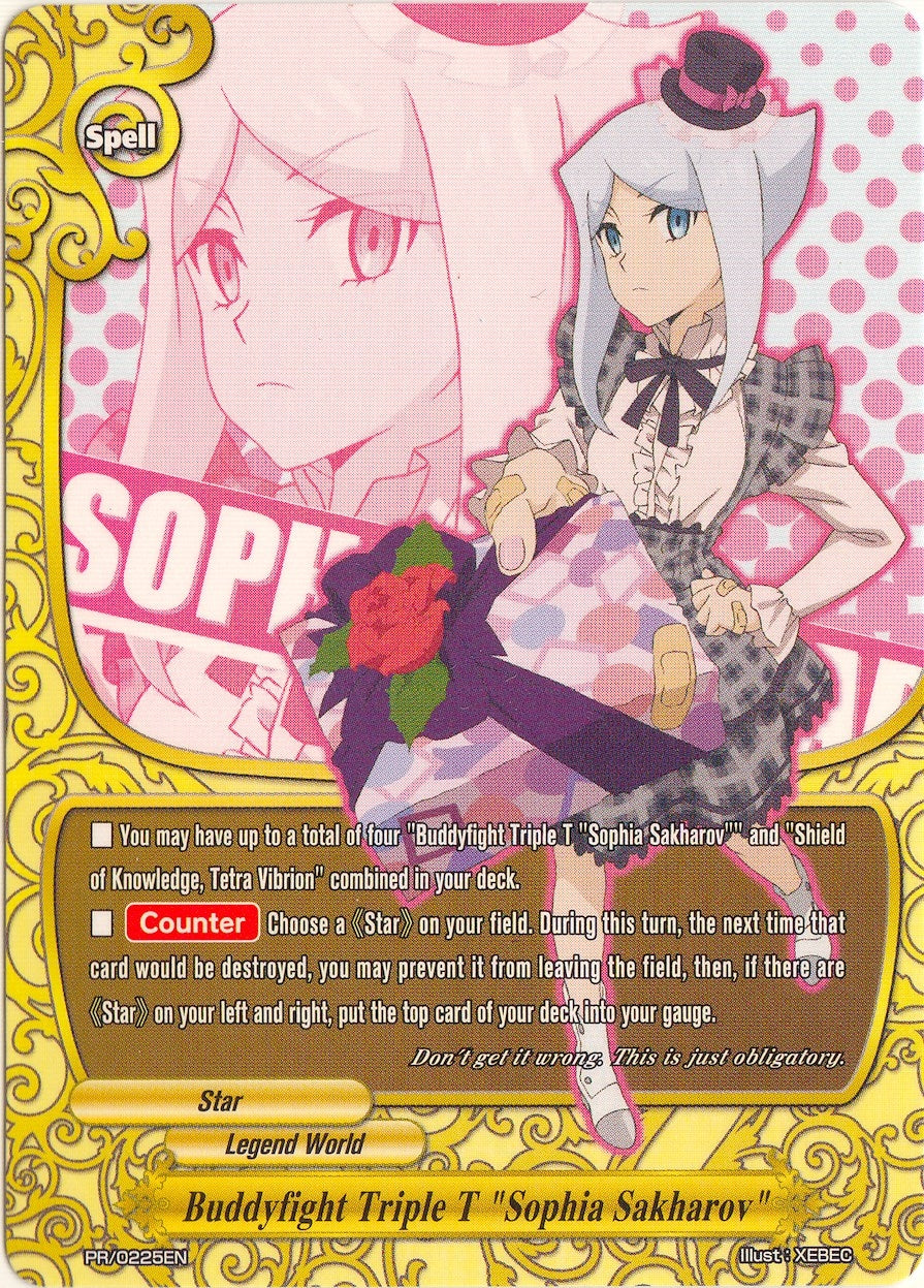 Image for Buddyfight Triple T "Sophia Sakharov" (Promo Cards) (PR/0225EN) - Future Card BuddyFight