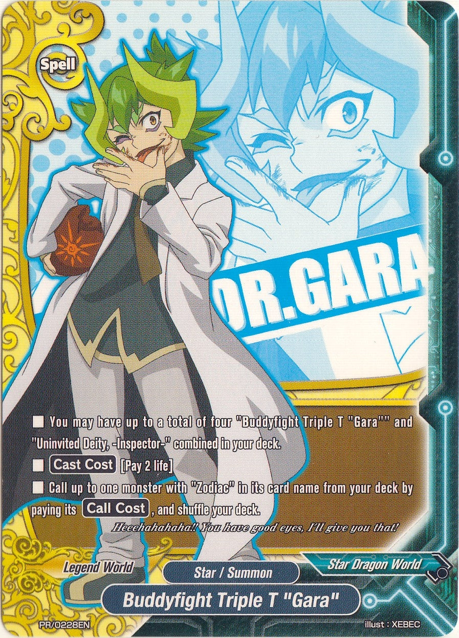 Image for Buddyfight Triple T "Gara" (Promo Cards) (PR/0228EN) - Future Card BuddyFight