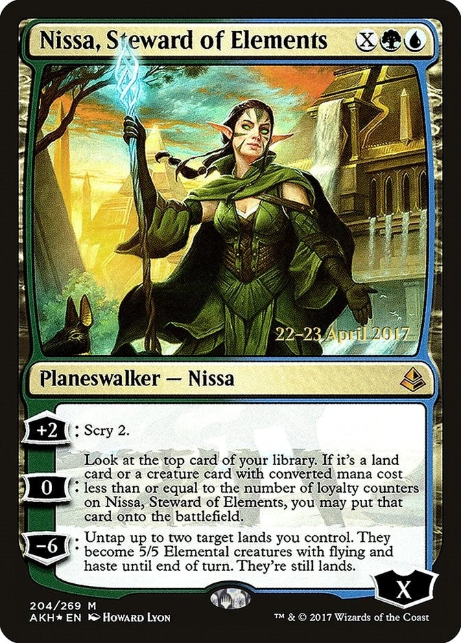 Image for Nissa, Steward of Elements (Prerelease Cards) (204) - Magic: The Gathering