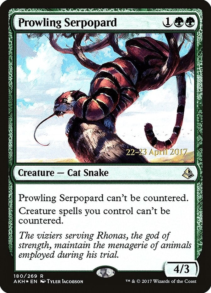 Image for Prowling Serpopard (Prerelease Cards) (180) - Magic: The Gathering