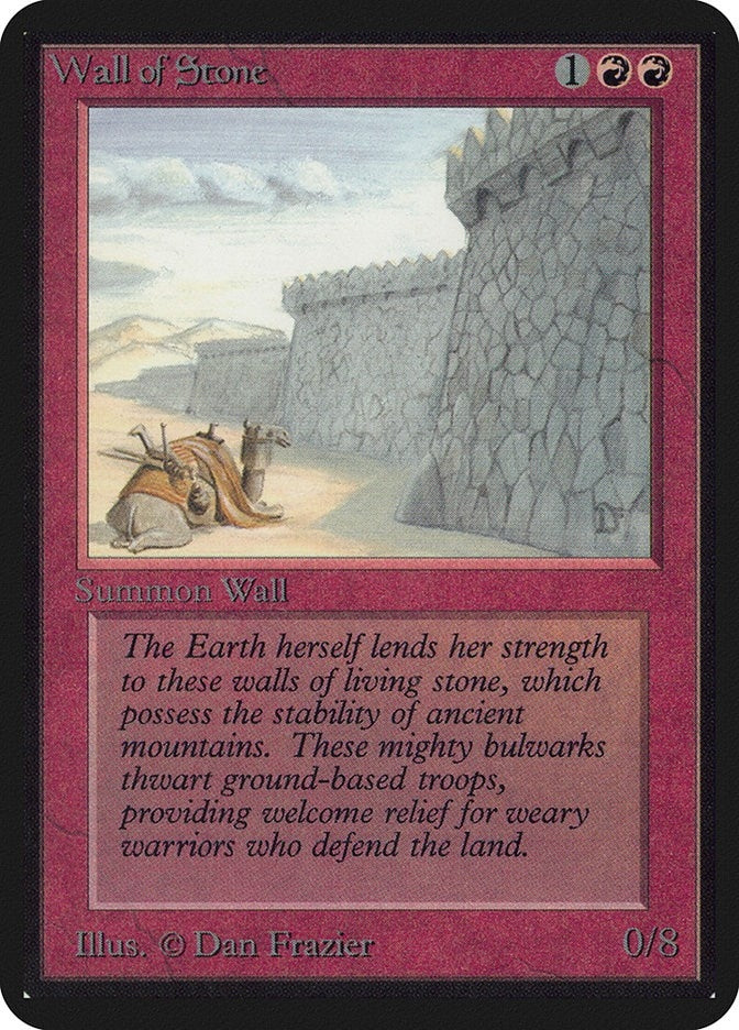 Image for Wall of Stone (Alpha Edition) - Magic: The Gathering