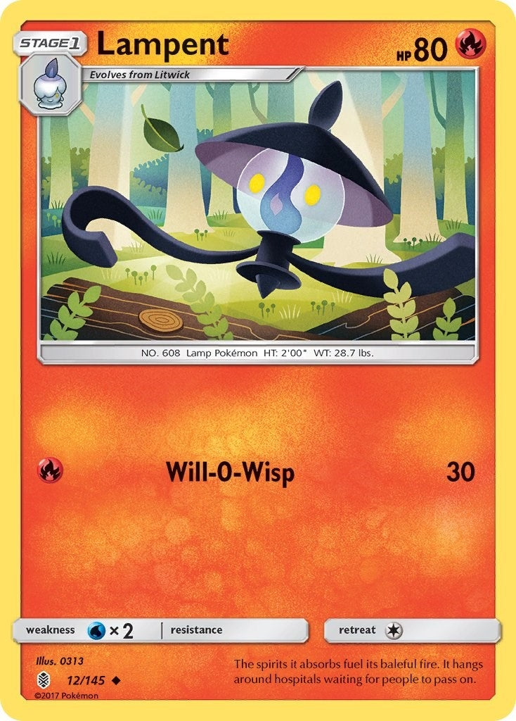 Image for Lampent (SM - Guardians Rising) (12/145) - Pokemon
