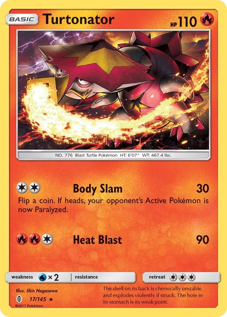Image for Turtonator (SM - Guardians Rising) (17/145) - Pokemon