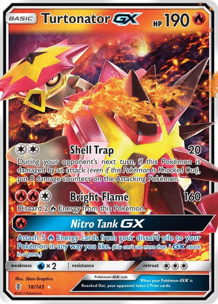 Image for Turtonator GX (SM - Guardians Rising) (18/145) - Pokemon