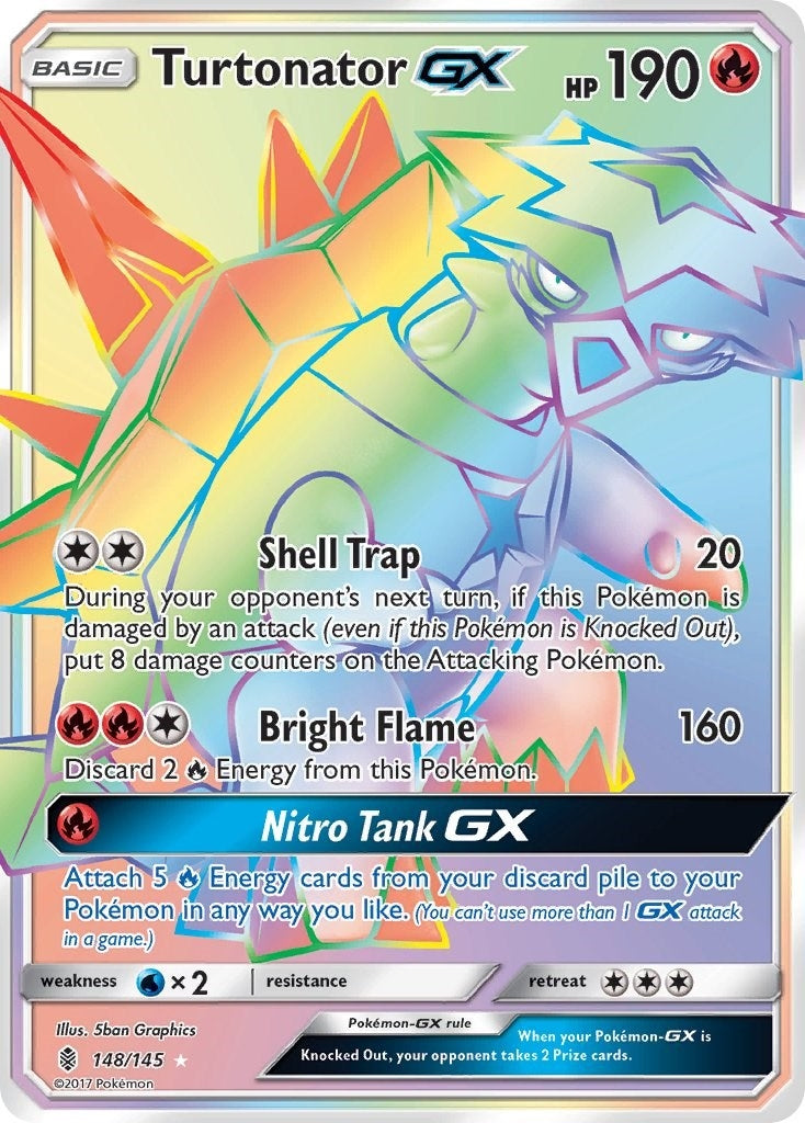 Image for Turtonator GX (Secret) (SM - Guardians Rising) (148/145) - Pokemon