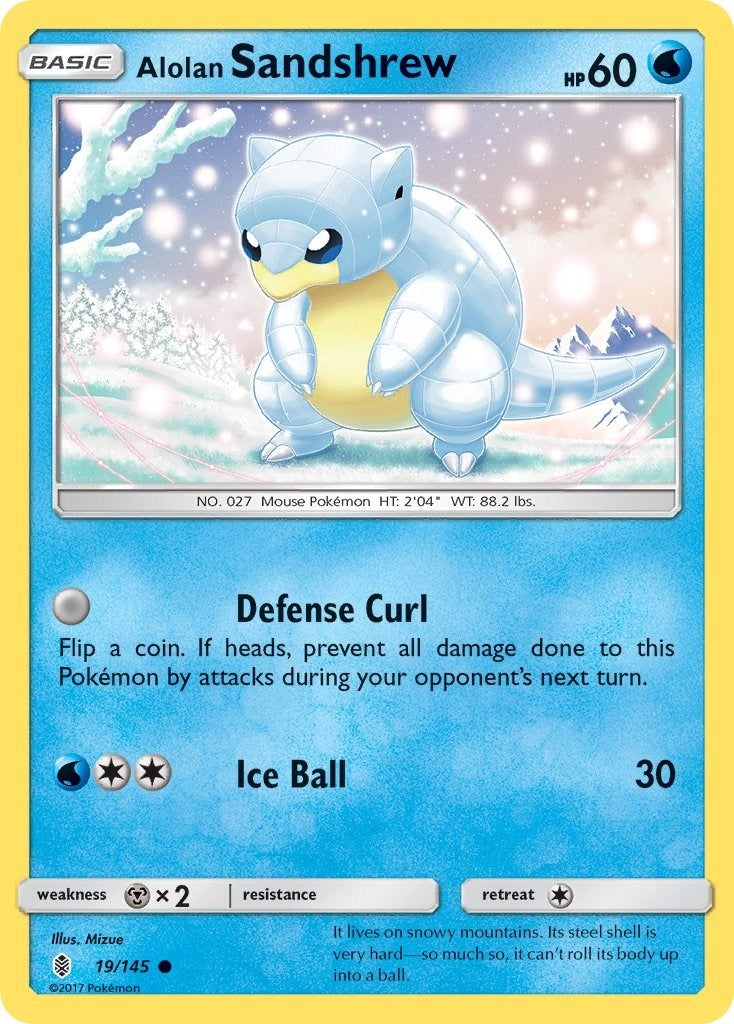 Image for Alolan Sandshrew (SM - Guardians Rising) (19/145) - Pokemon