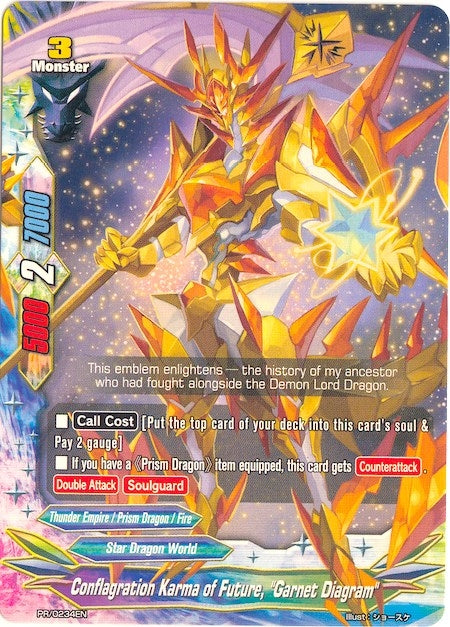 Image for Conflagration Karma of Future, Garnet Diagram (Promo Cards) (PR/0234EN) - Future Card BuddyFight