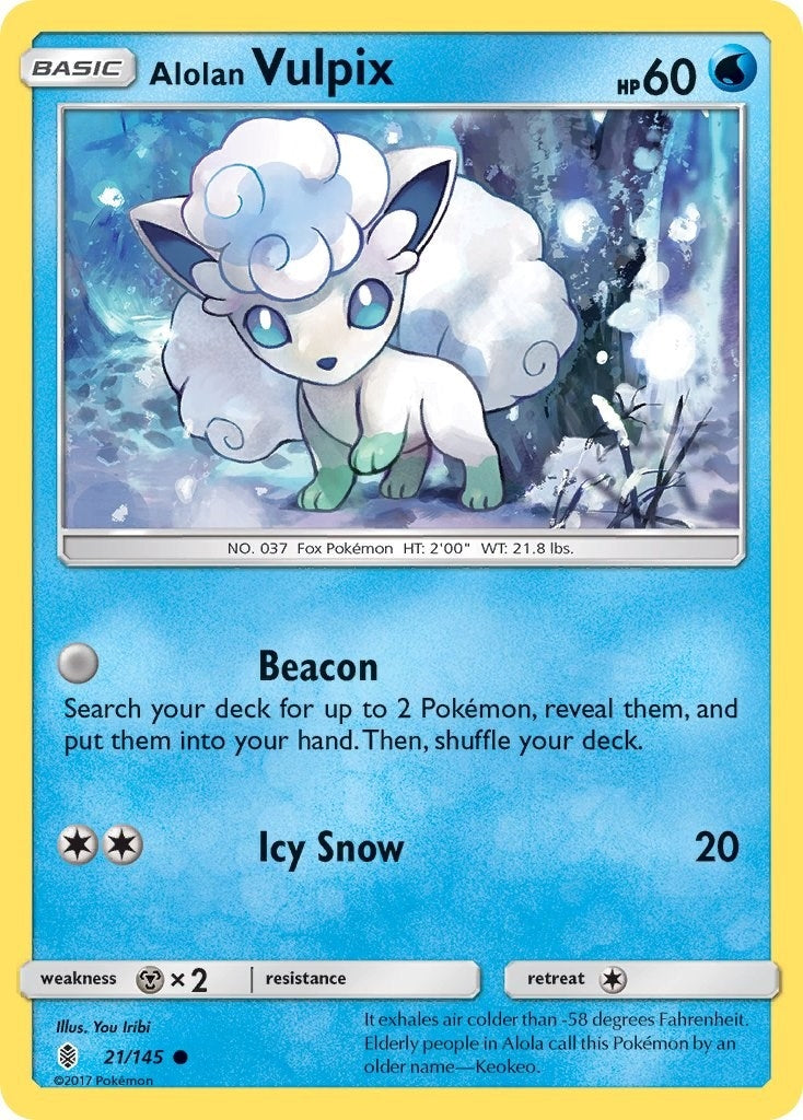 Image for Alolan Vulpix (SM - Guardians Rising) (21/145) - Pokemon