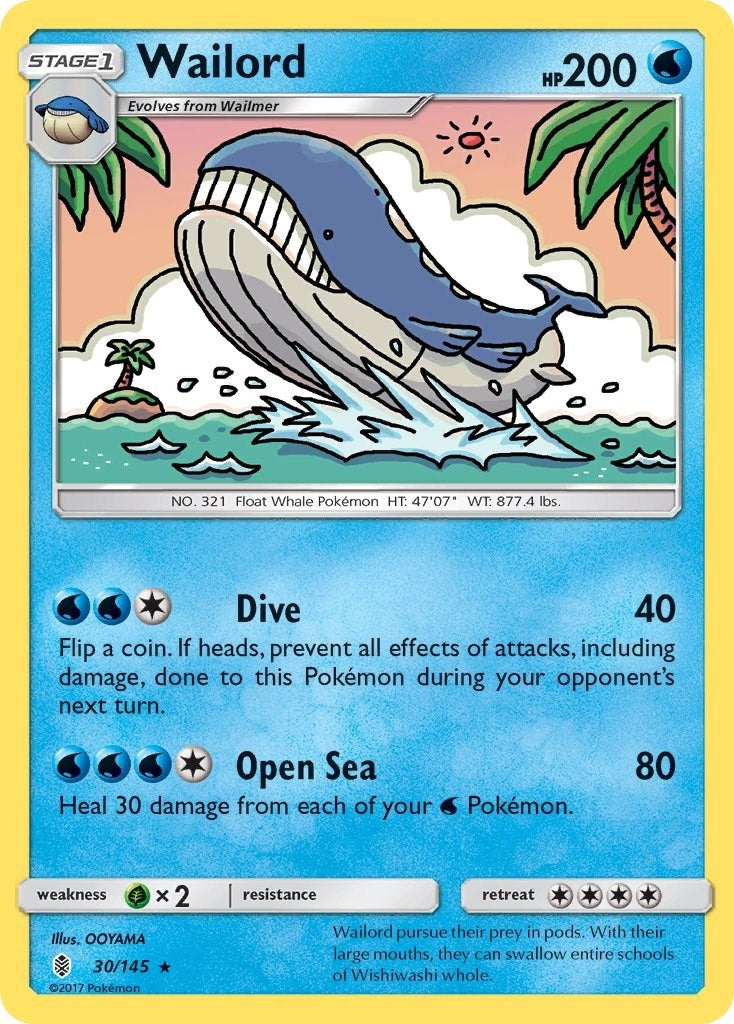Image for Wailord (SM - Guardians Rising) (30/145) - Pokemon