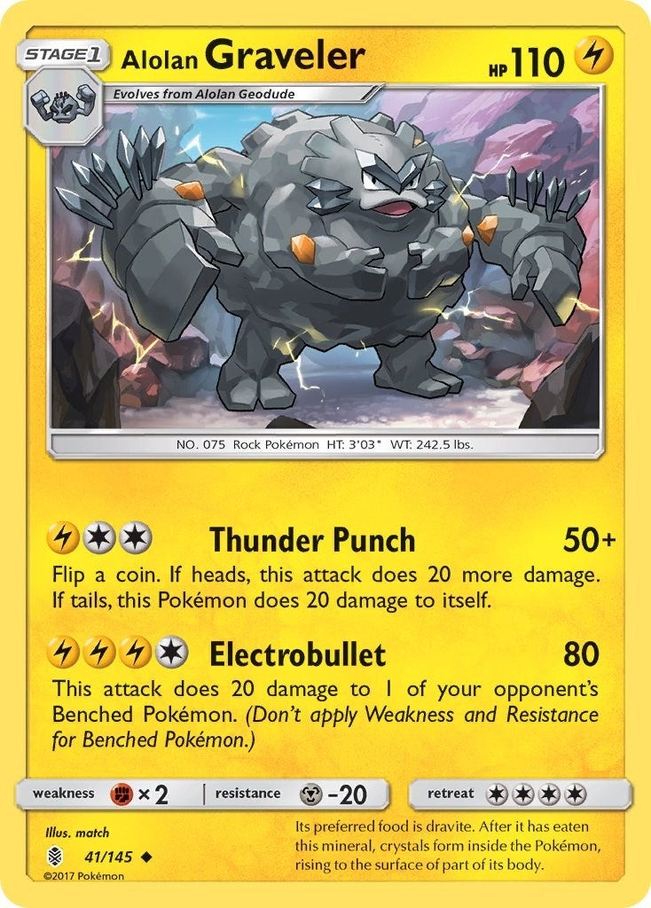 Image for Alolan Graveler (SM - Guardians Rising) (41/145) - Pokemon