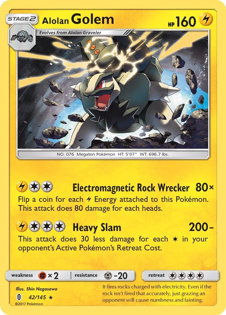 Image for Alolan Golem (SM - Guardians Rising) (42/145) - Pokemon