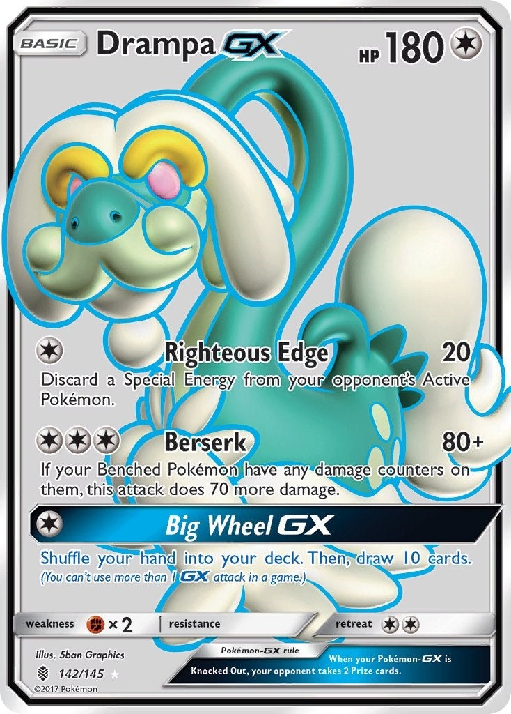 Image for Drampa GX (Full Art) (SM - Guardians Rising) (142/145) - Pokemon