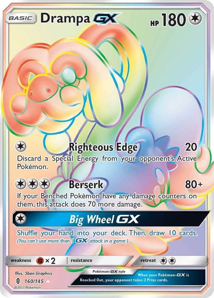 Image for Drampa GX (Secret) (SM - Guardians Rising) (160/145) - Pokemon