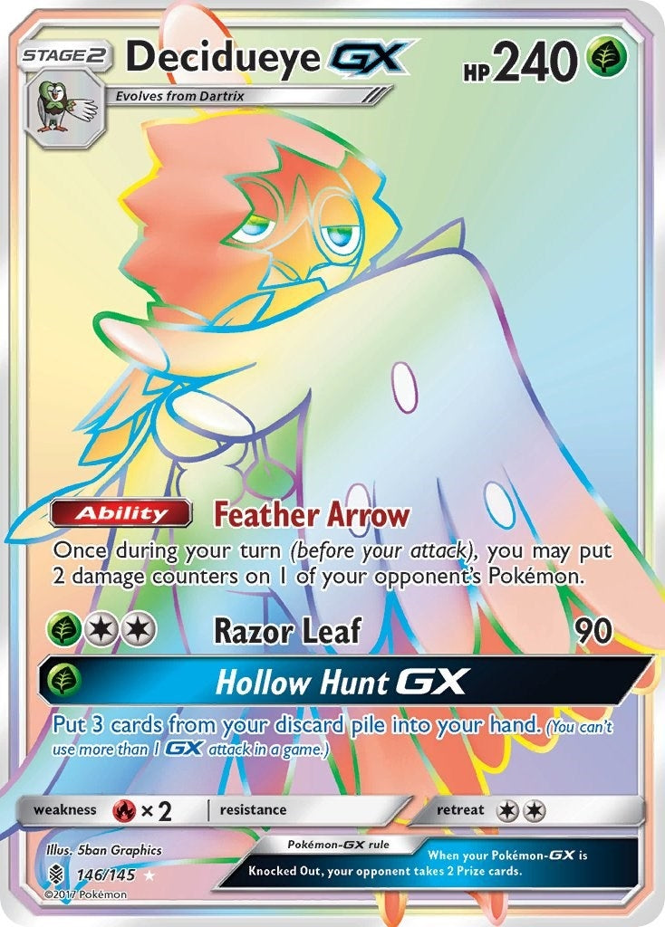 Image for Decidueye GX (Secret) (SM - Guardians Rising) (146/145) - Pokemon
