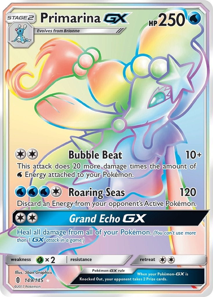 Image for Primarina GX (Secret) (SM - Guardians Rising) (149/145) - Pokemon