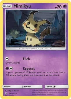 Image for Mimikyu - 58/145 (SM Guardians Rising) (Deck Exclusives) (058/145) - Pokemon