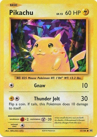 Image for Pikachu - 35/108 (Cracked Ice Holo) (Deck Exclusives) (035/108) - Pokemon