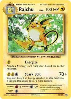 Image for Raichu - 36/108 (XY Evolutions) (Deck Exclusives) (036/108) - Pokemon