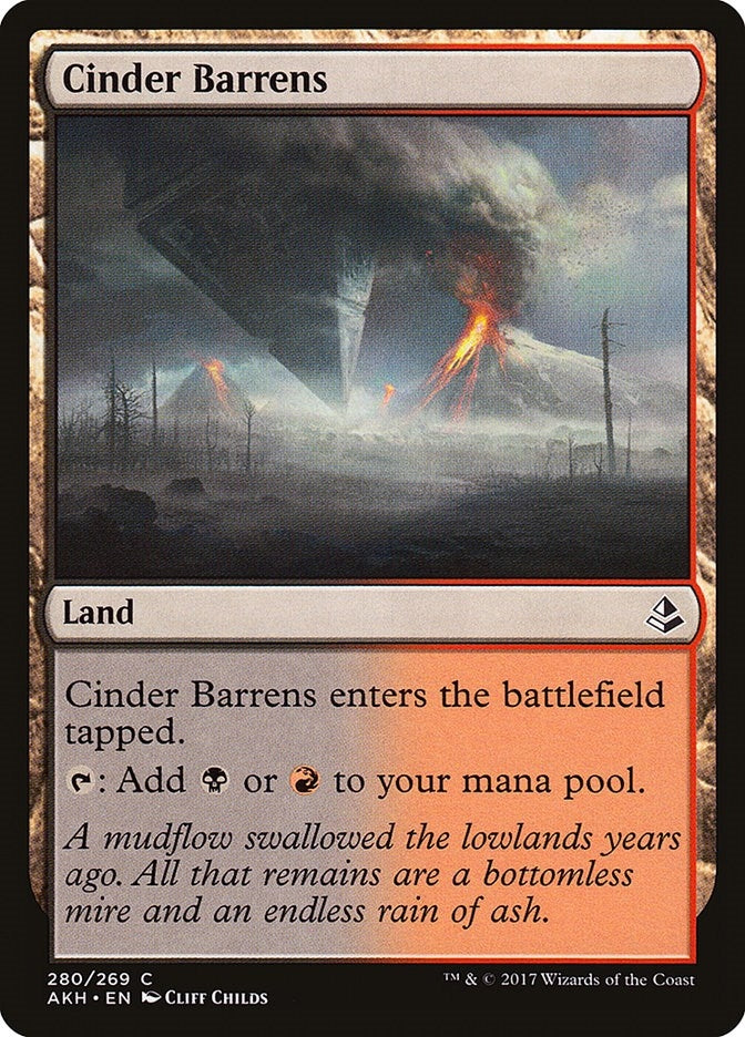 Image for Cinder Barrens (Amonkhet) (280) - Magic: The Gathering