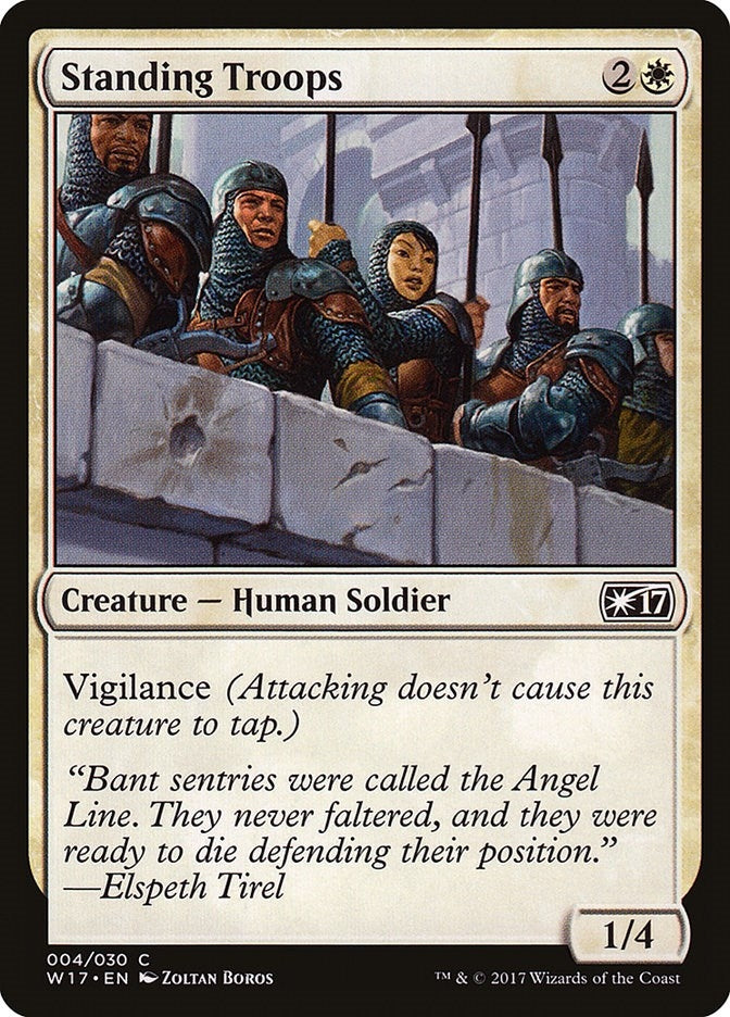 Image for Standing Troops (Welcome Deck 2017) (4) - Magic: The Gathering