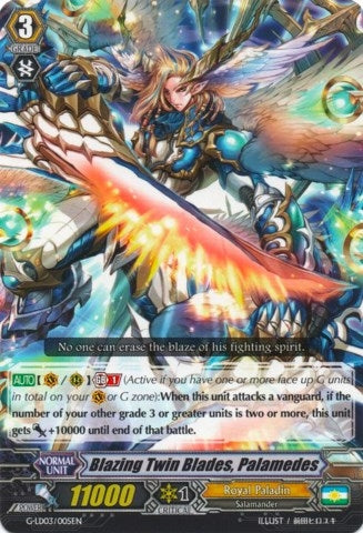 Image for Blazing Twin Blades, Palamedes (G-Legend Deck Vol.3: The Blaster) (G-LD03/005EN) - Cardfight Vanguard