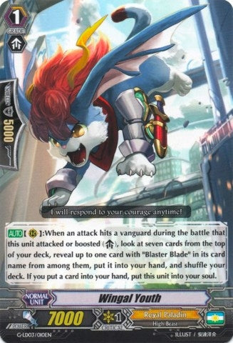 Image for Wingal Youth (G-Legend Deck Vol.3: The Blaster) (G-LD03/010EN) - Cardfight Vanguard